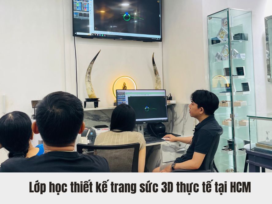 Lớp học thiết kế trang sức 3d online thực tế tại HCM